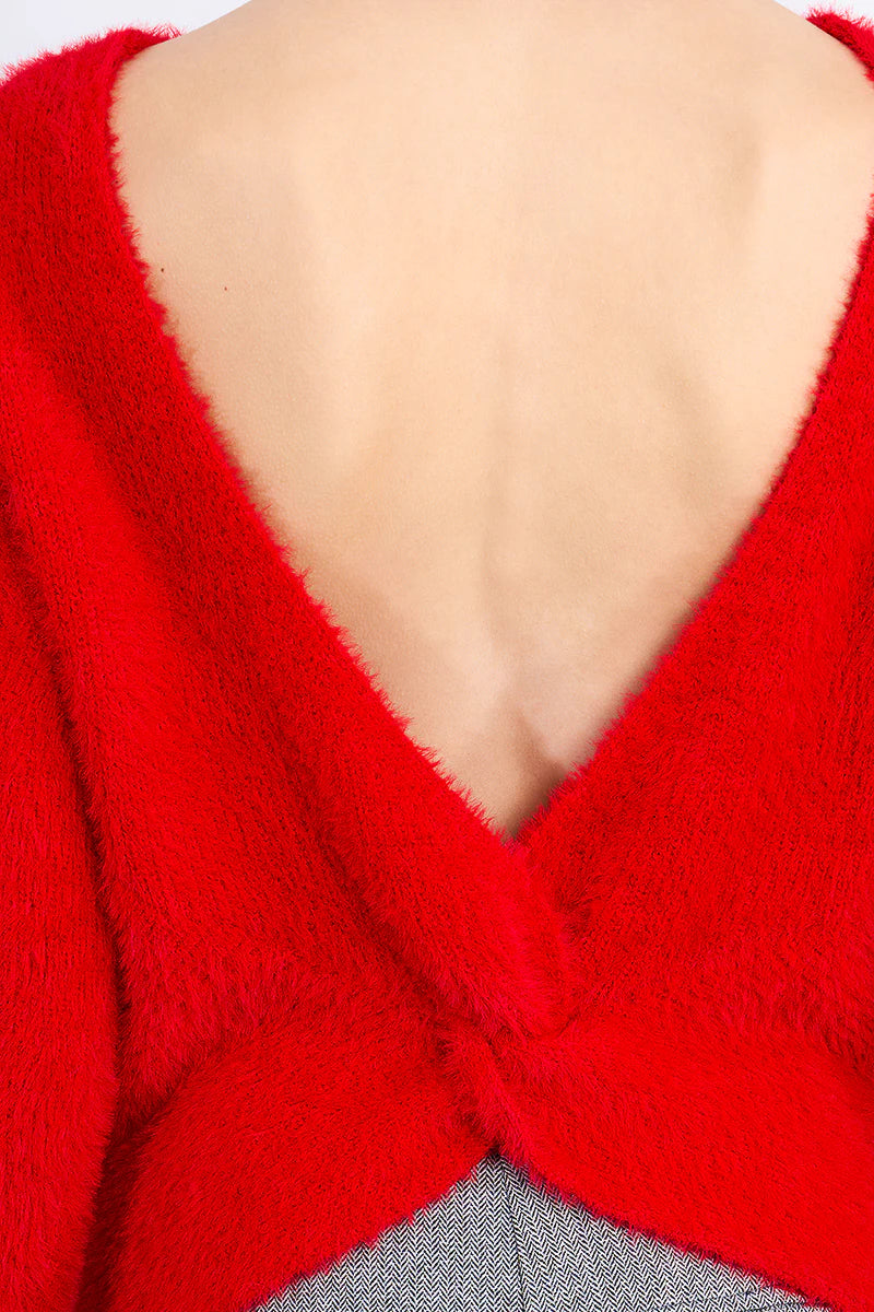 Molly Bracken Open Back Sweater