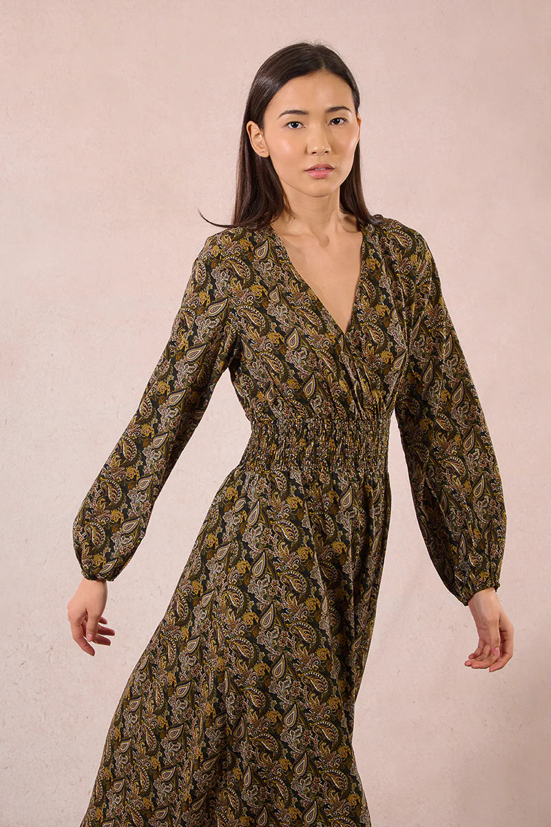 Molly Bracken Paisley Midi Dress