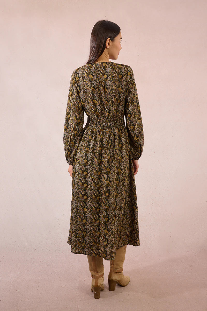 Molly Bracken Paisley Midi Dress