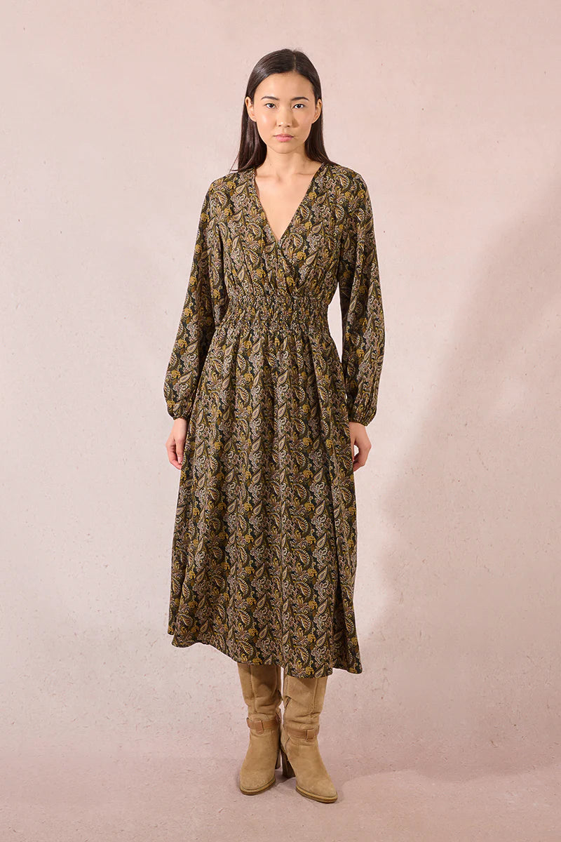 Molly Bracken Paisley Midi Dress