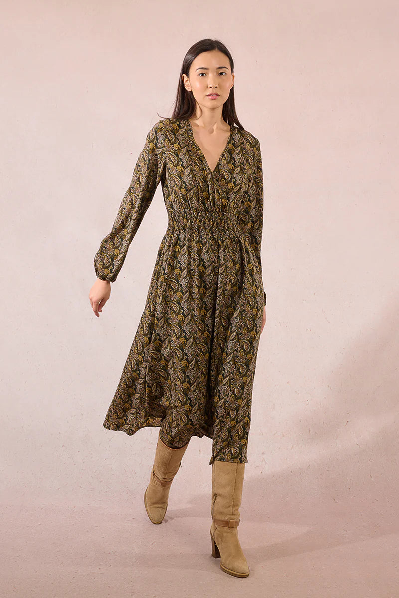 Molly Bracken Paisley Midi Dress