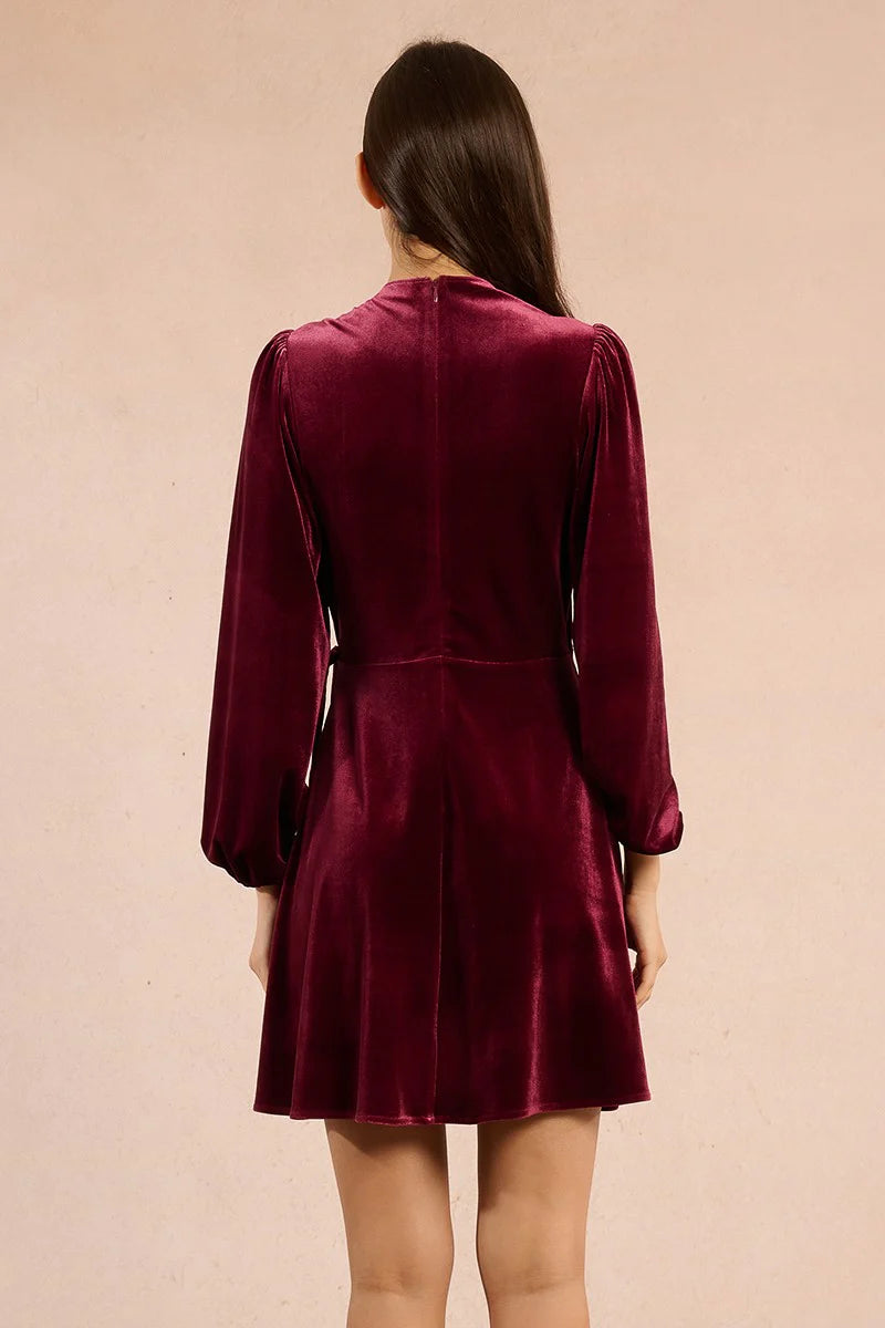 Molly Bracken Velvet Wrap Dress