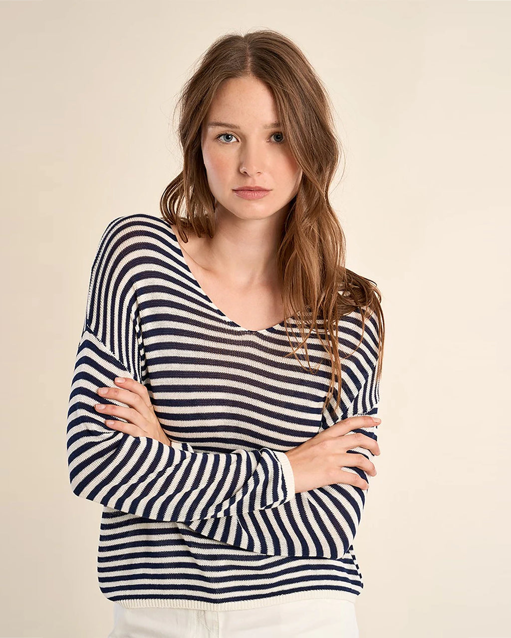 MOLLY BRACKEN Striped Sweater
