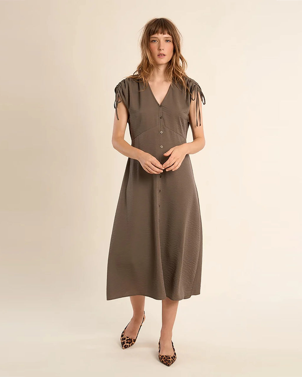 MOLLY BRACKEN Button Down Dress