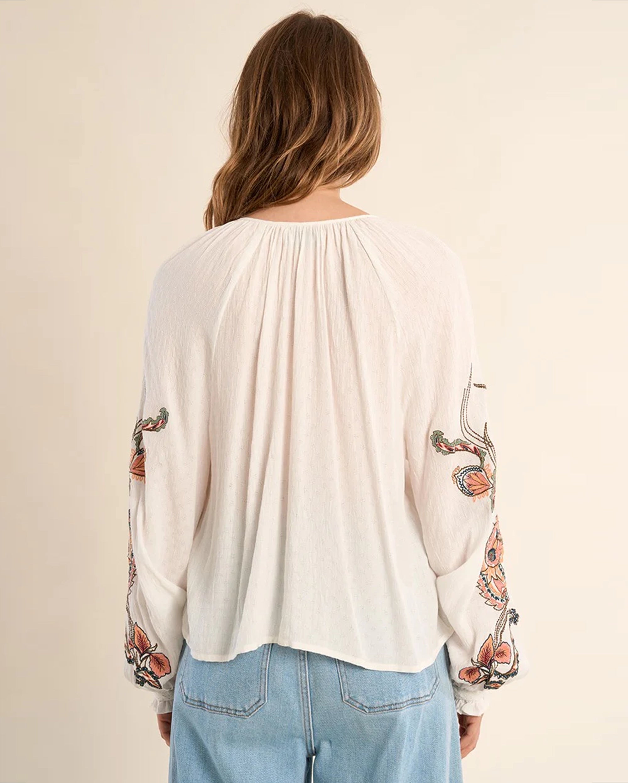 MOLLY BRACKEN Embroidered Blouse