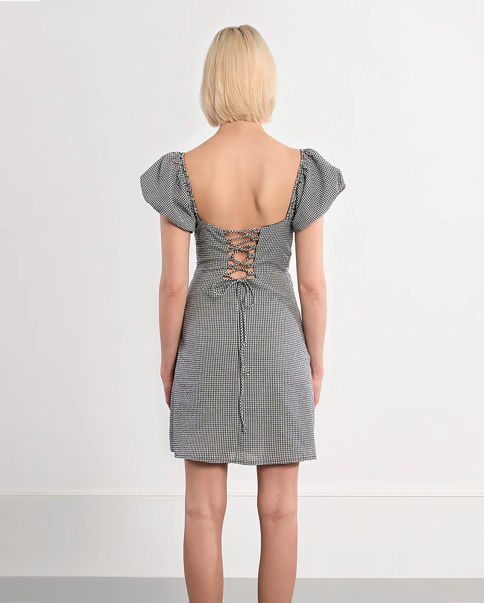 MOLLY BRACKEN Gingham mini dress