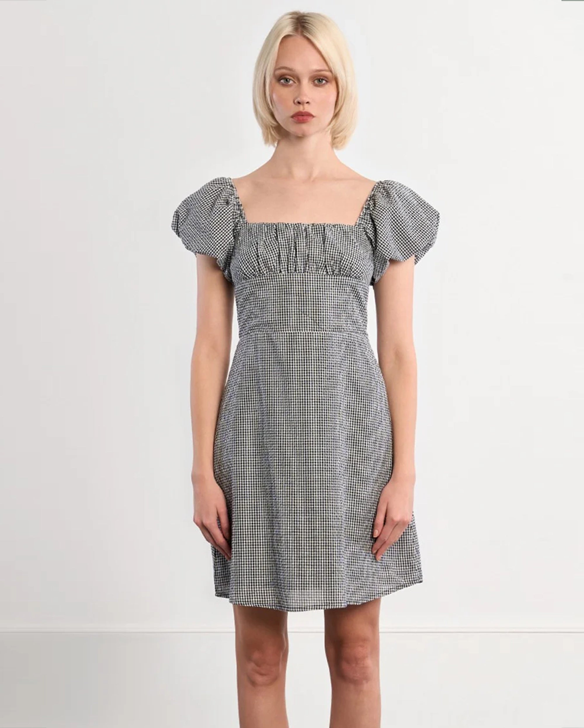 MOLLY BRACKEN Gingham mini dress