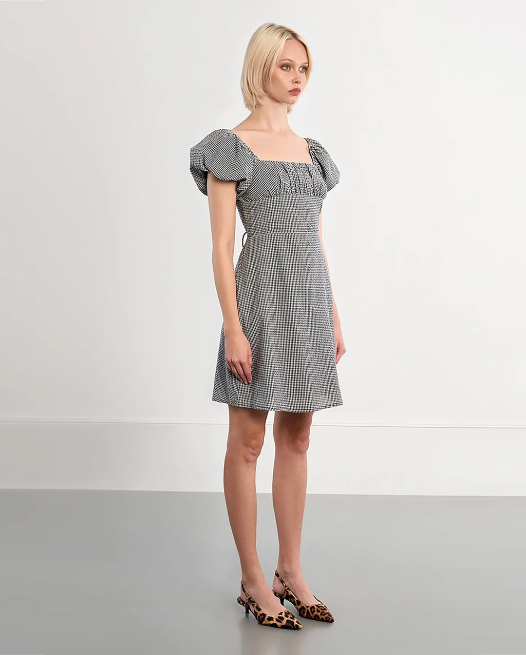 MOLLY BRACKEN Gingham mini dress
