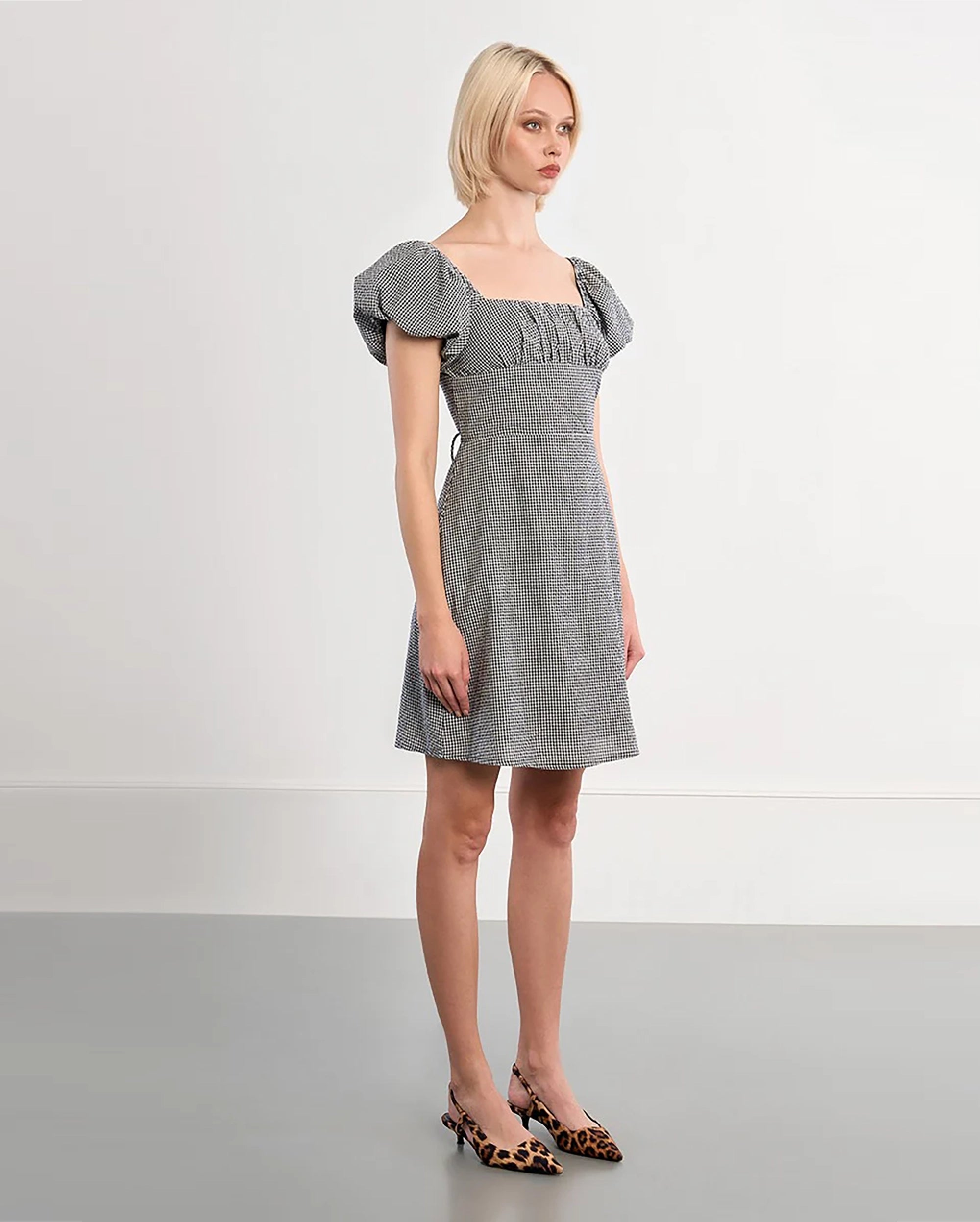 MOLLY BRACKEN Gingham mini dress