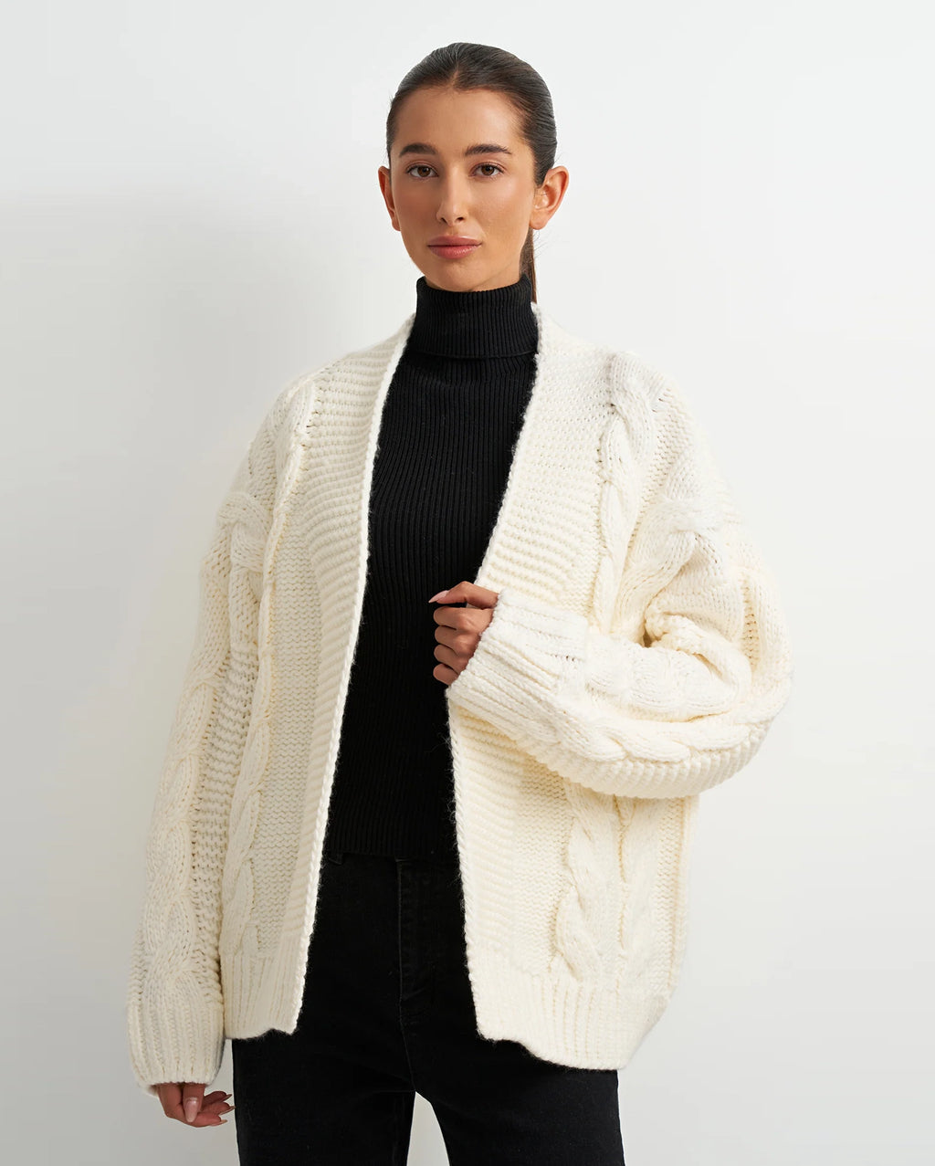 ASTRID Morgan Cable Knit Sweater