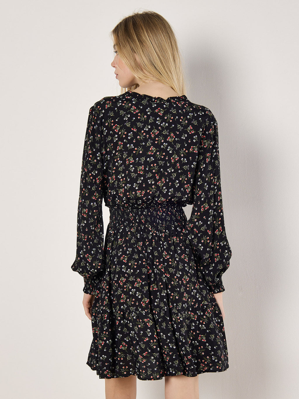 Apricot Vintage Ditsy Dress