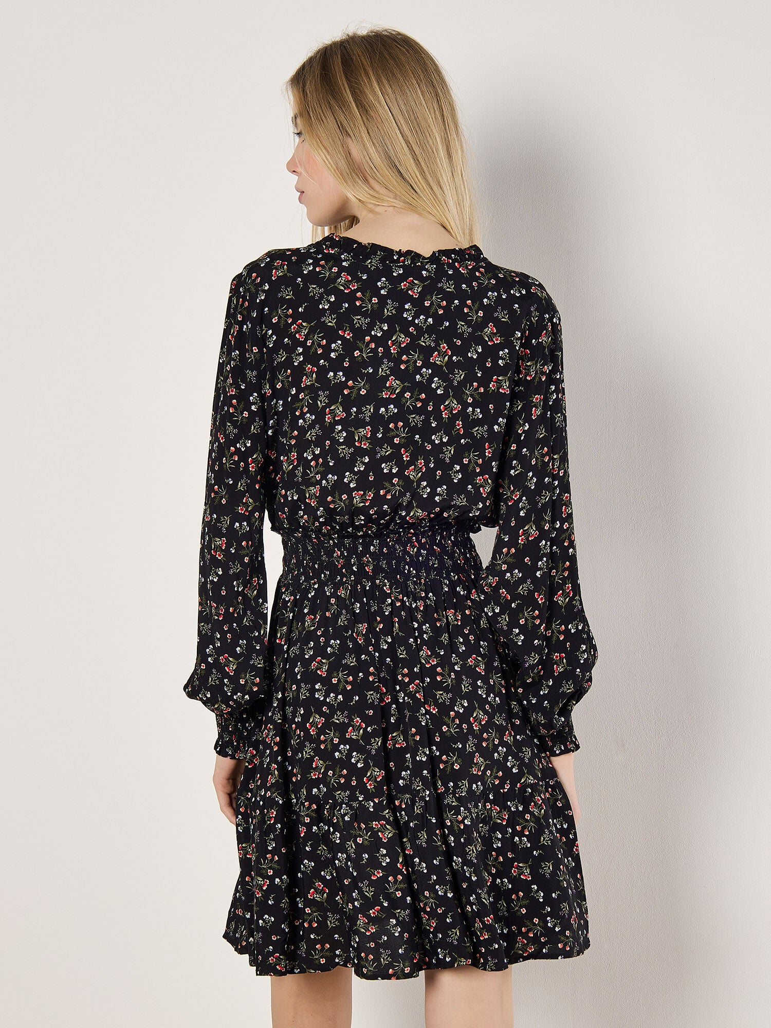 Apricot Vintage Ditsy Dress