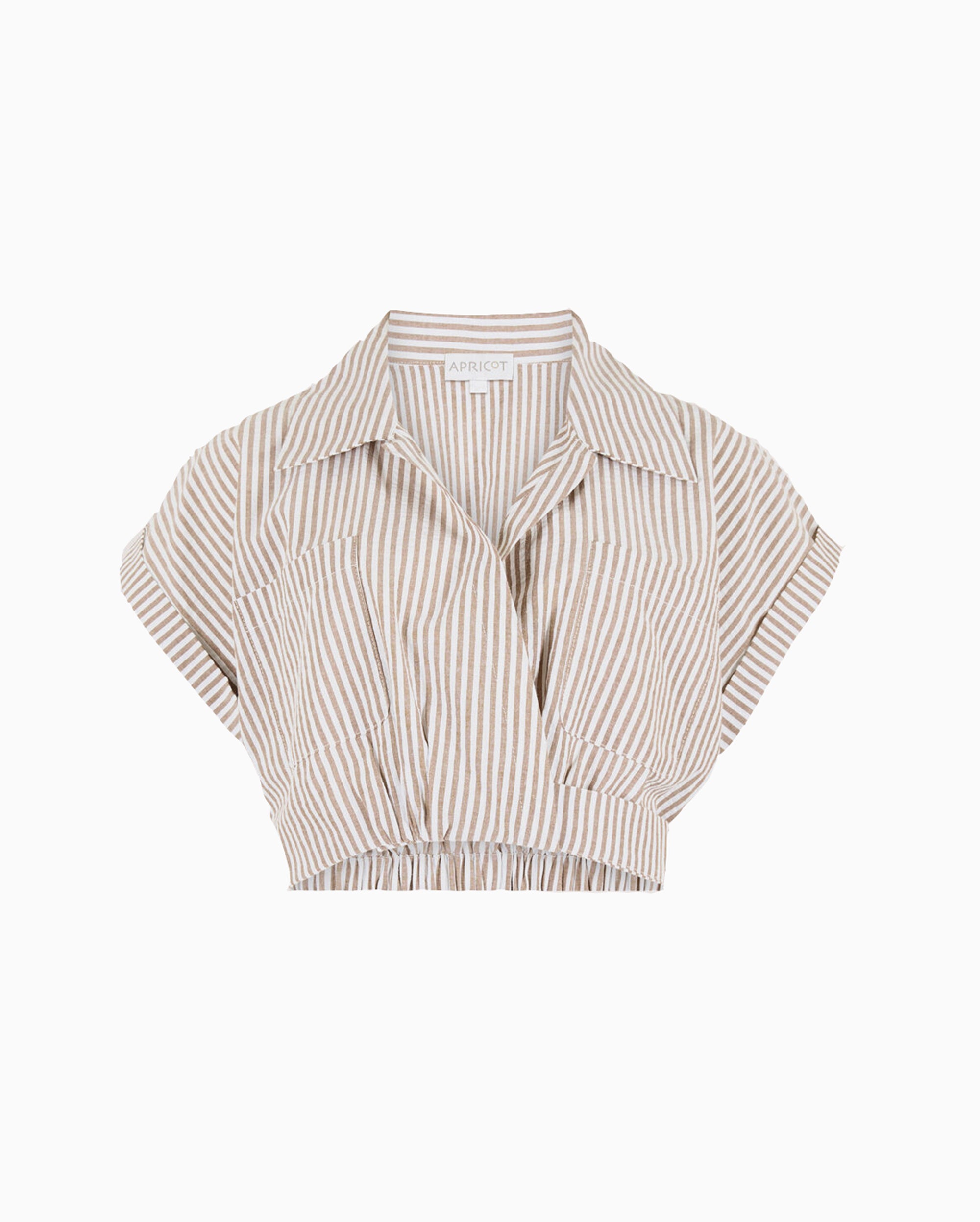 APRICOT Stripe Crop Top