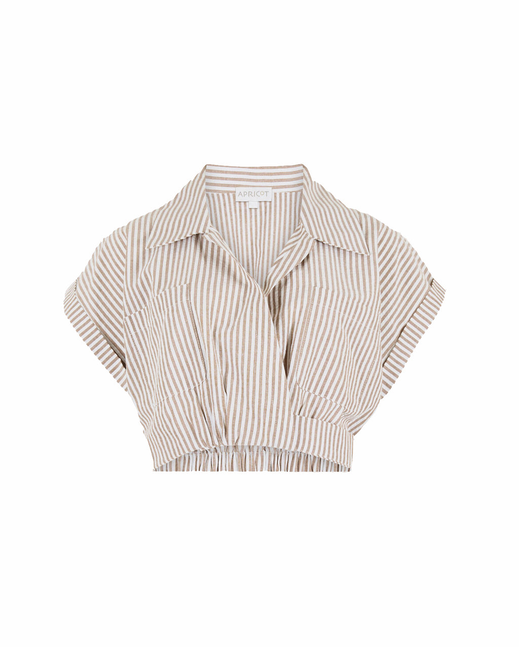 APRICOT Stripe Crop Top