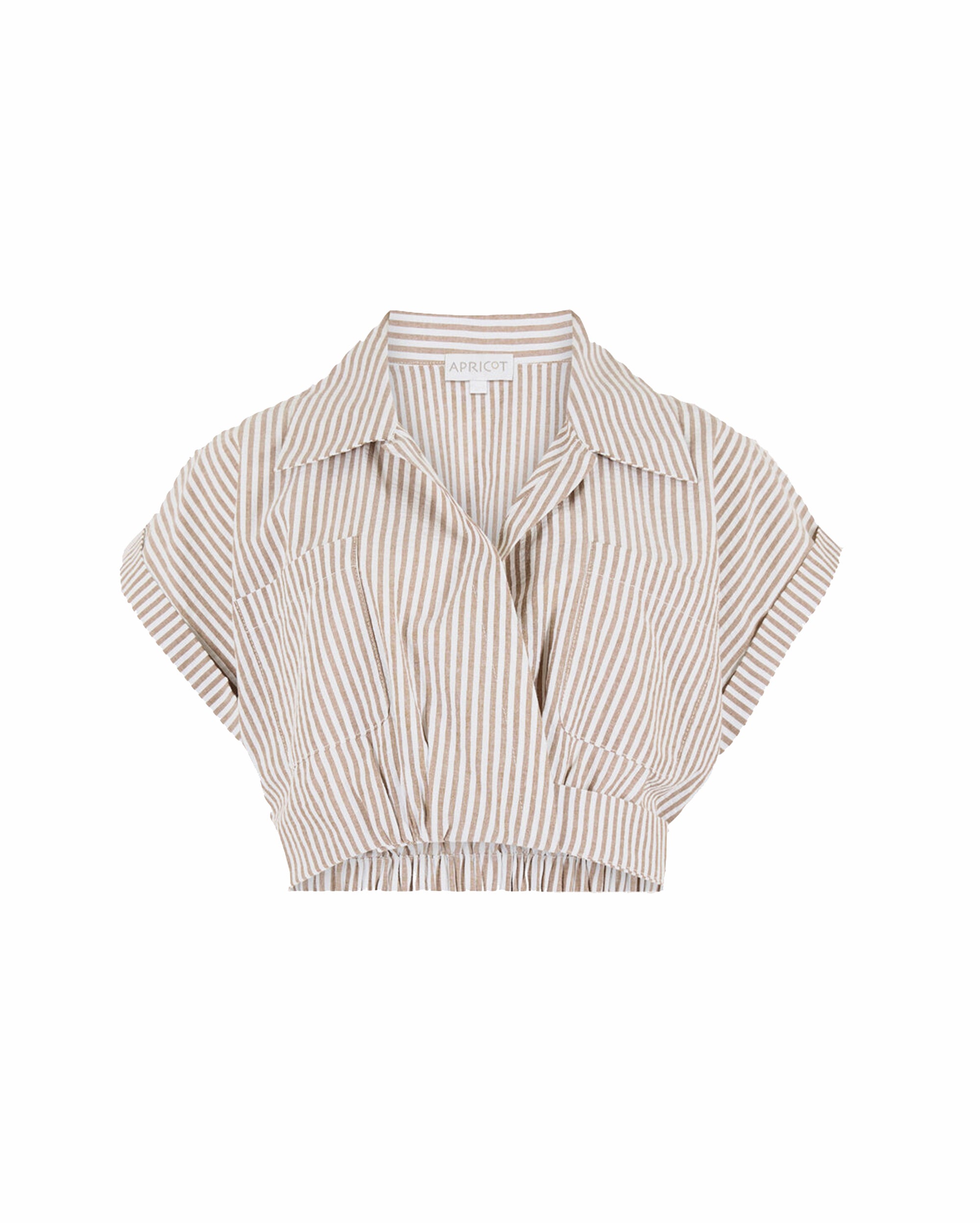 APRICOT Stripe Crop Top