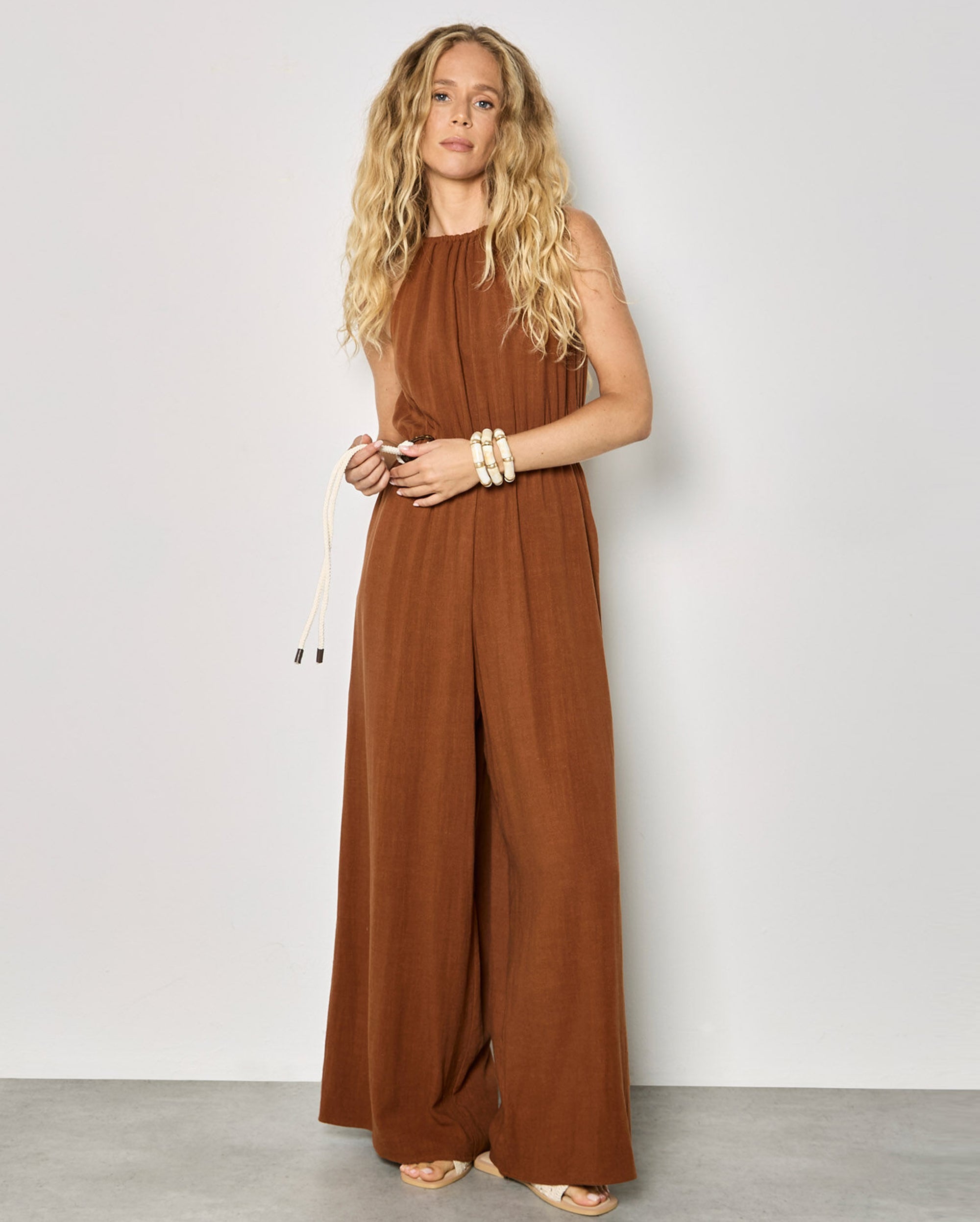 APRICOT Halter Jumpsuit