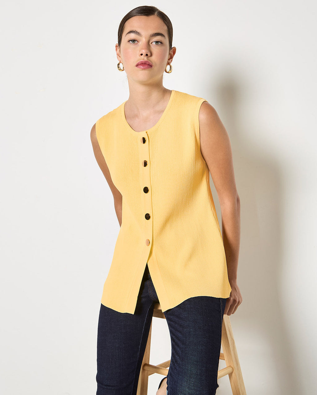 APRICOT Button Top