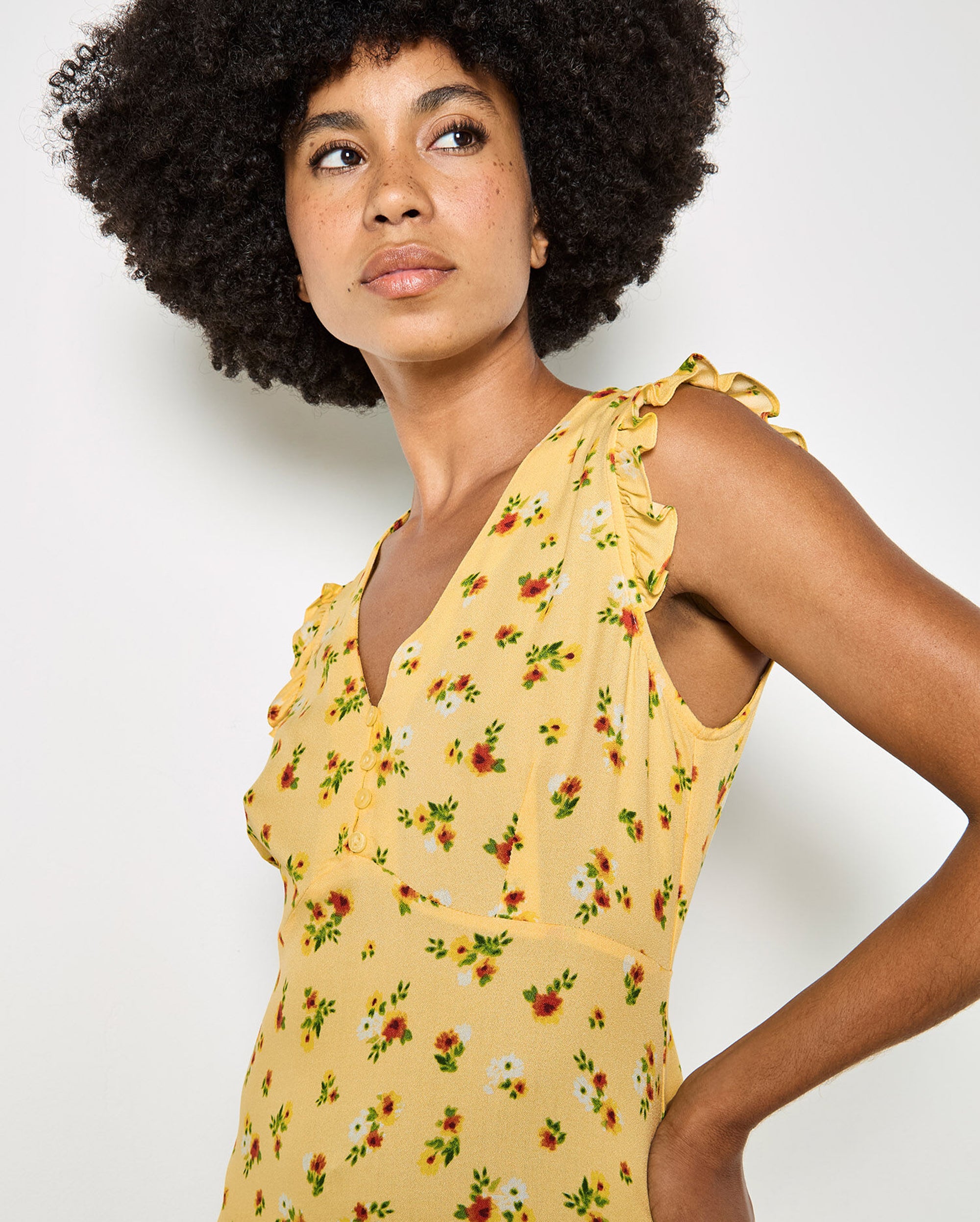 APRICOT Ditsy Mini Dress