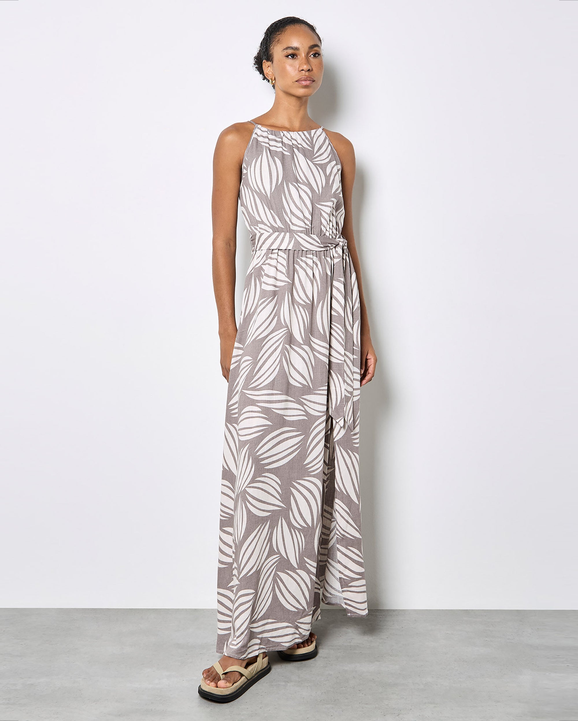 APRICOT High Neck Maxi Dress