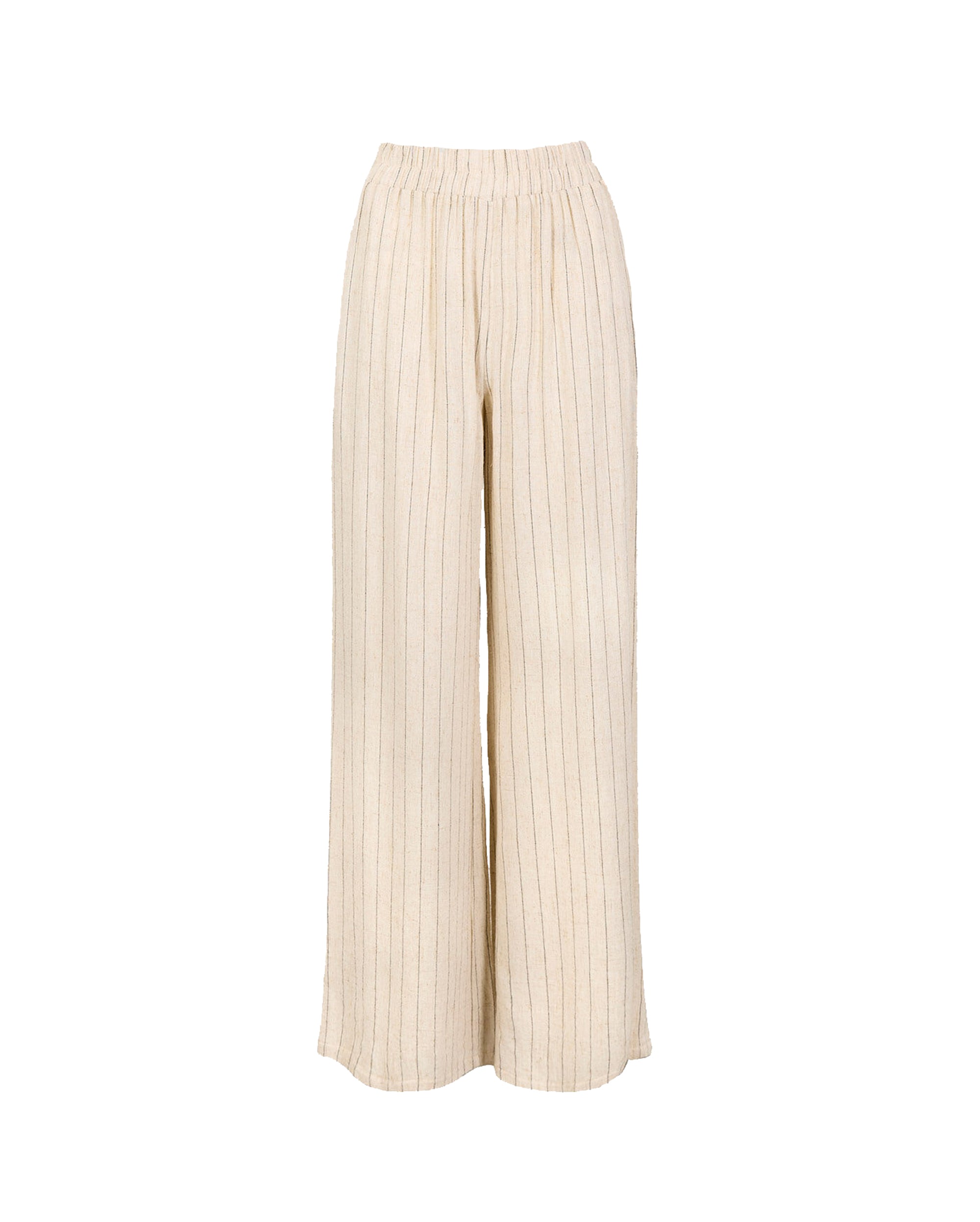APRICOT Pinstripe Linen Pant