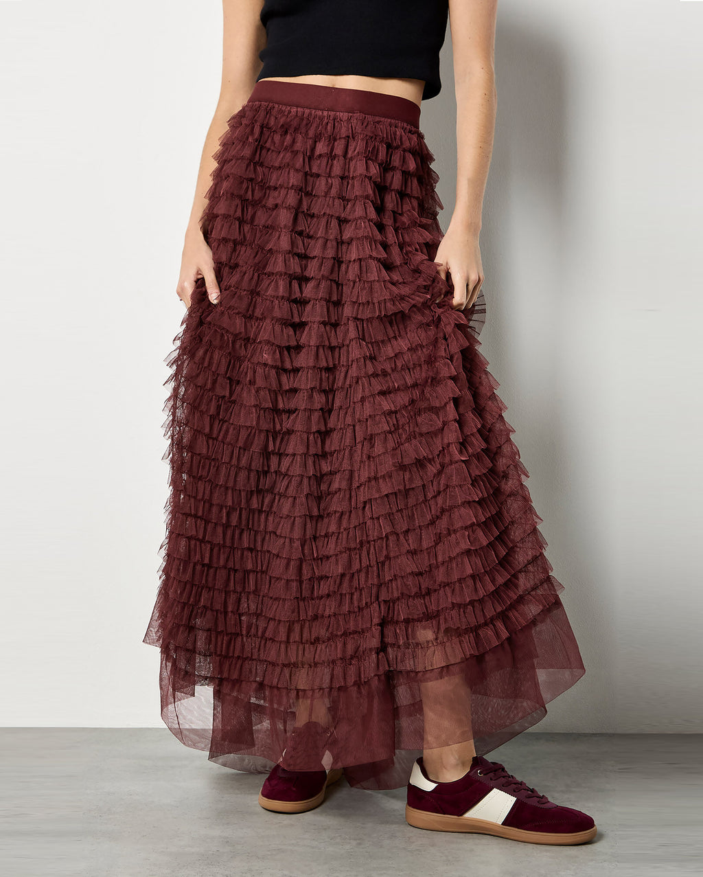 APRICOT Tulle Maxi Skirt