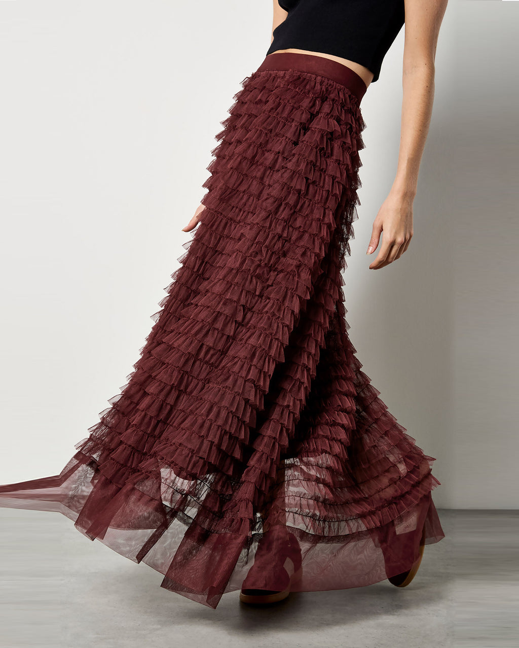APRICOT Tulle Maxi Skirt