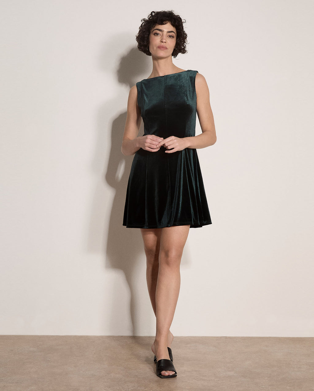 APRICOT Velvet Dress