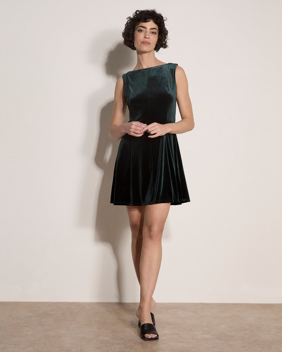 APRICOT Velvet Dress
