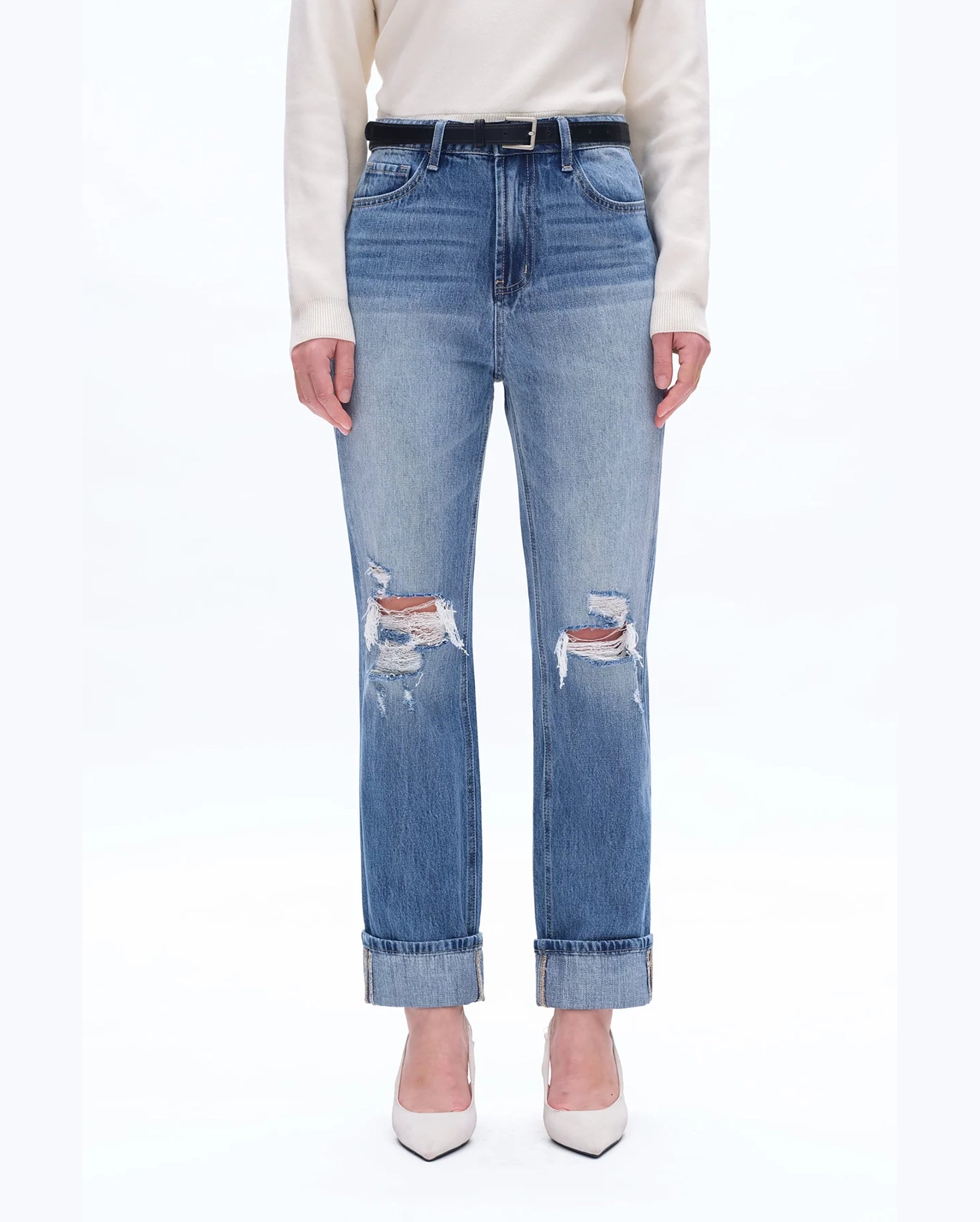 BAYEAS 90'sVintage Distressed Denim