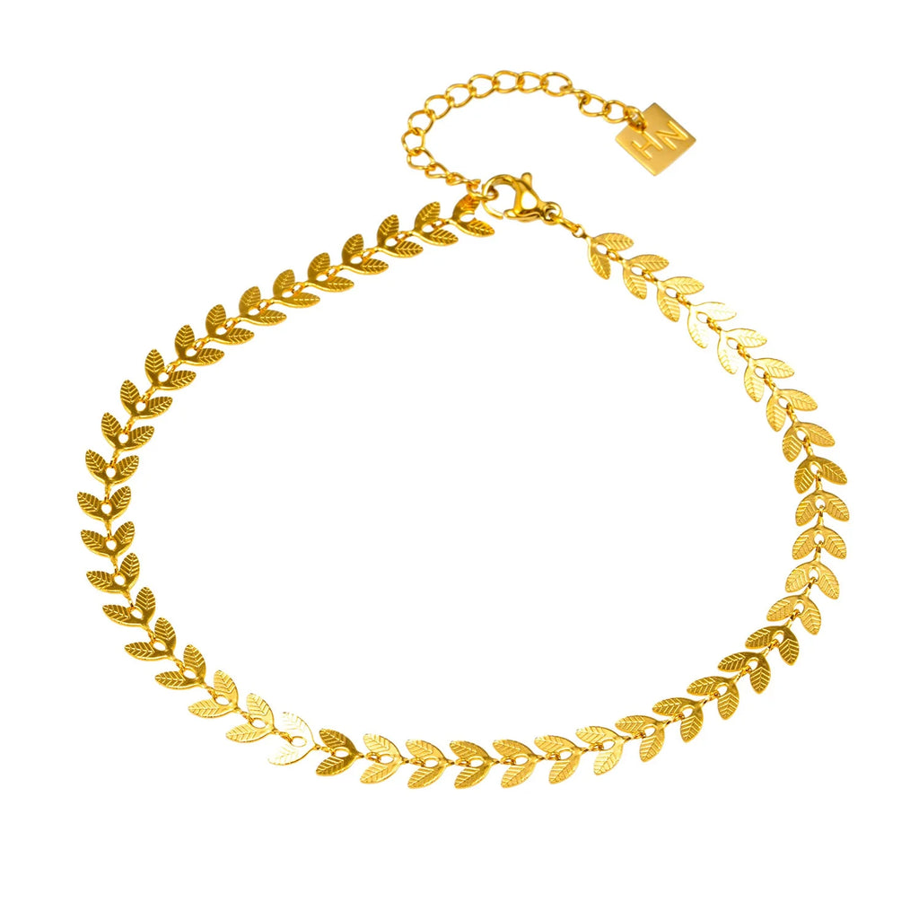 Alala Botanical Leaf Anklet