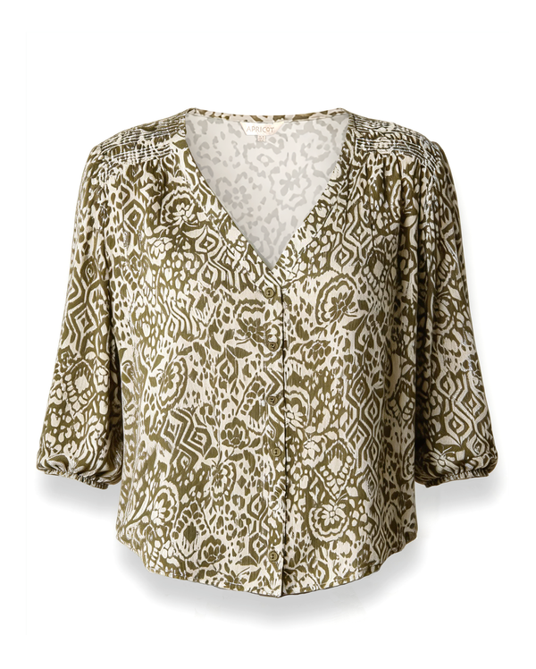 APRICOT Jacquard Blouse