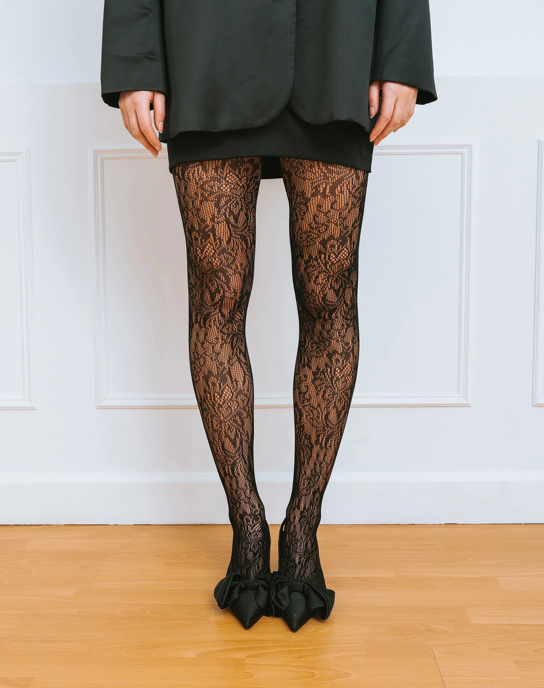 BRUNETTE THE LABEL Lace Tights