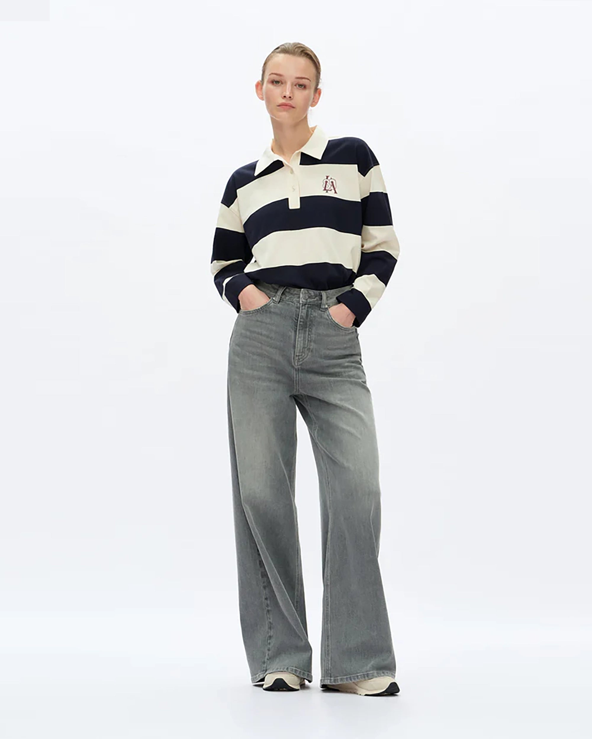 BAYEAS Relaxed Barrel Denim