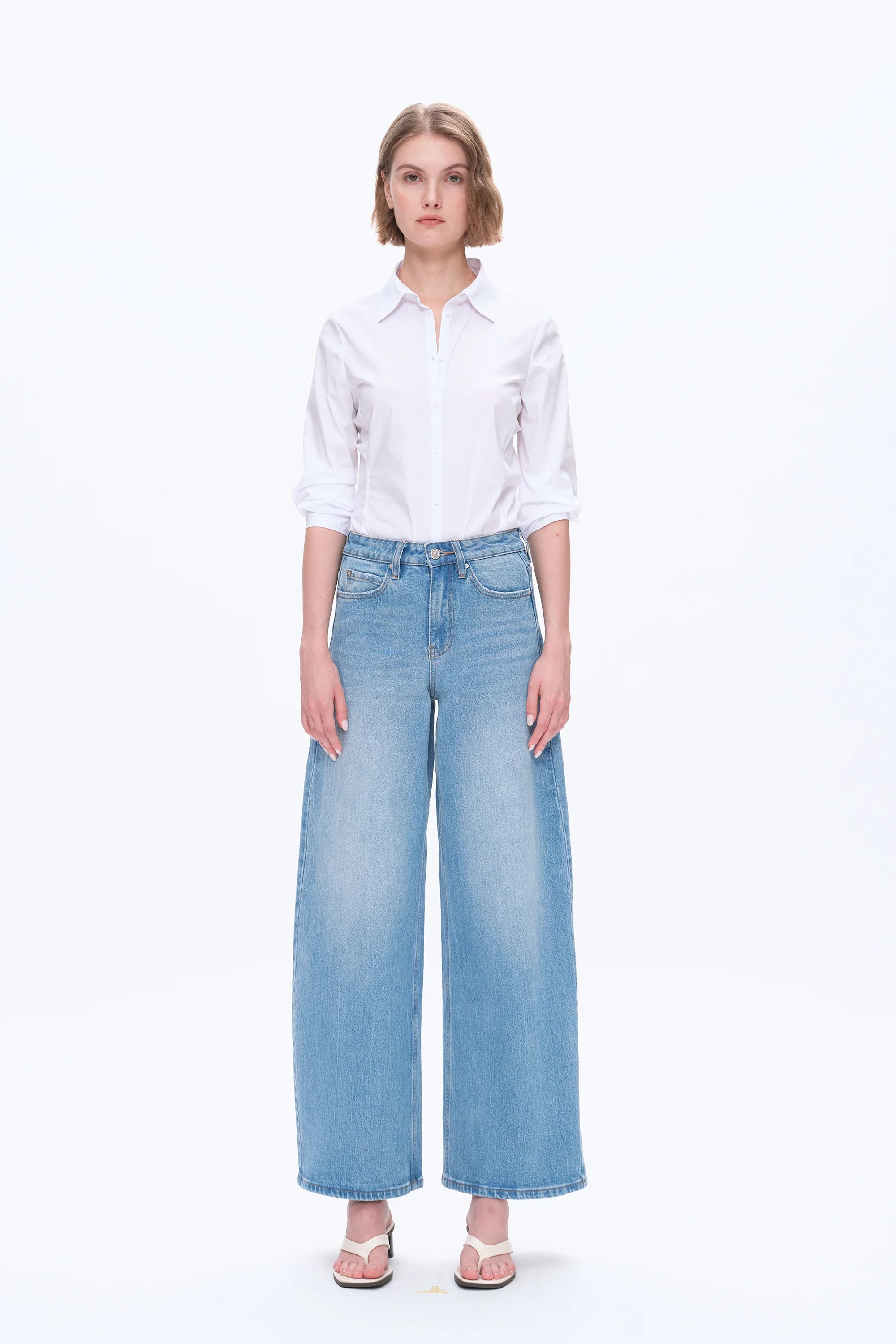 BAYEAS Daisy Barrel Jeans