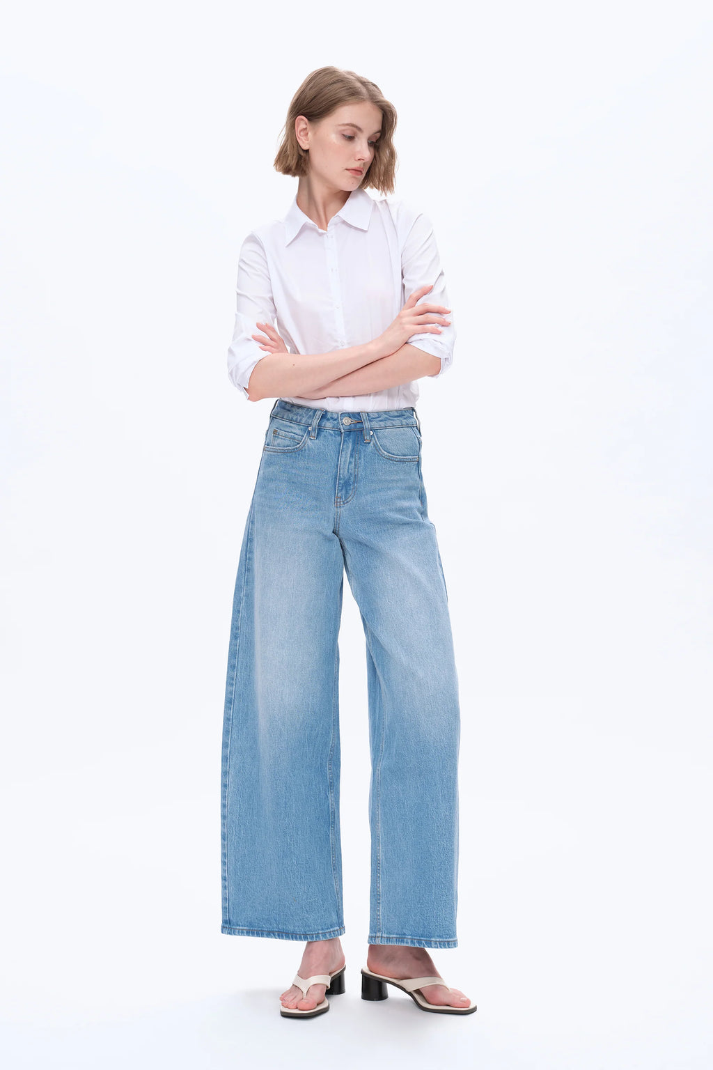 BAYEAS Daisy Barrel Jeans