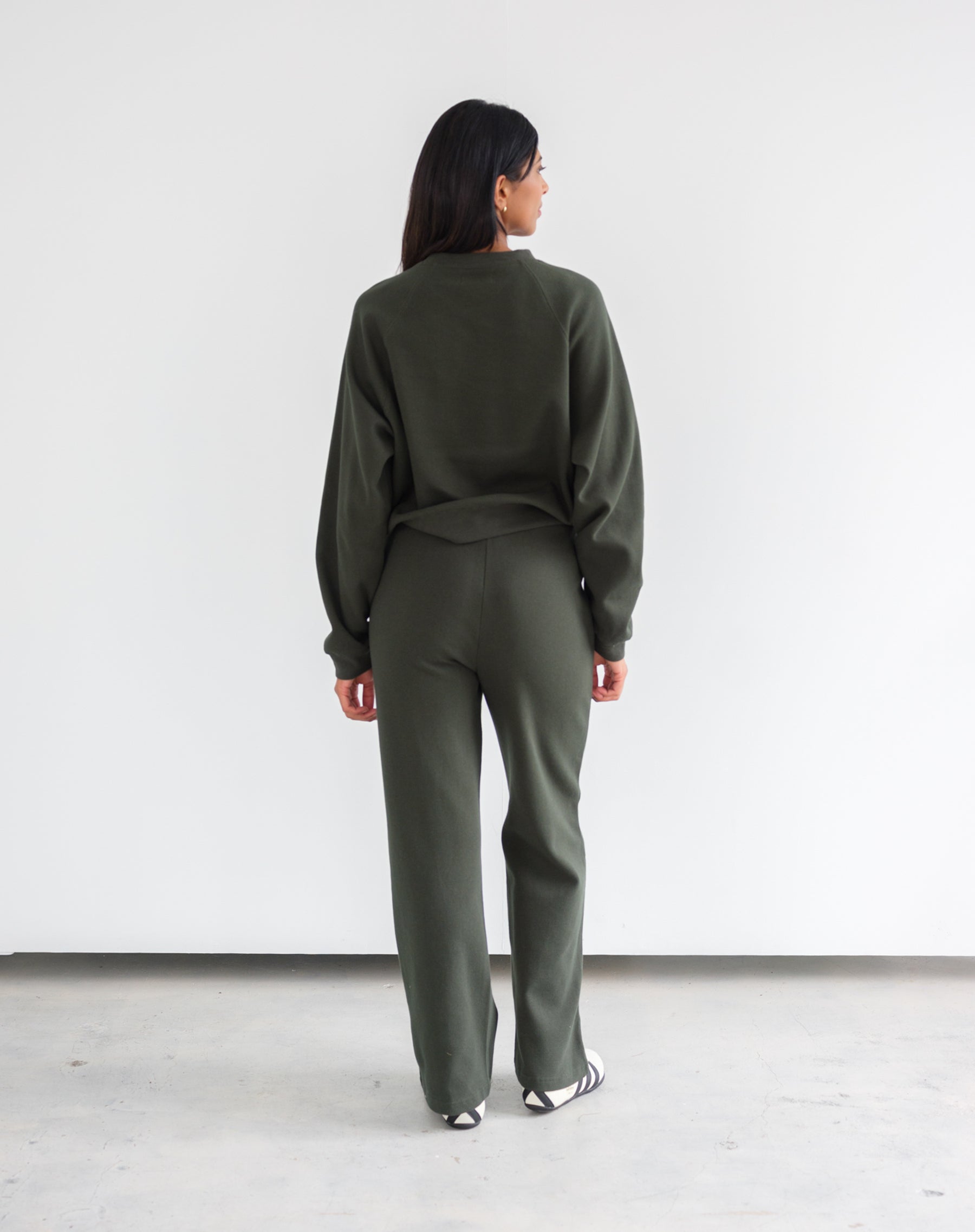 Brunette The Label Waffle Raglan Top