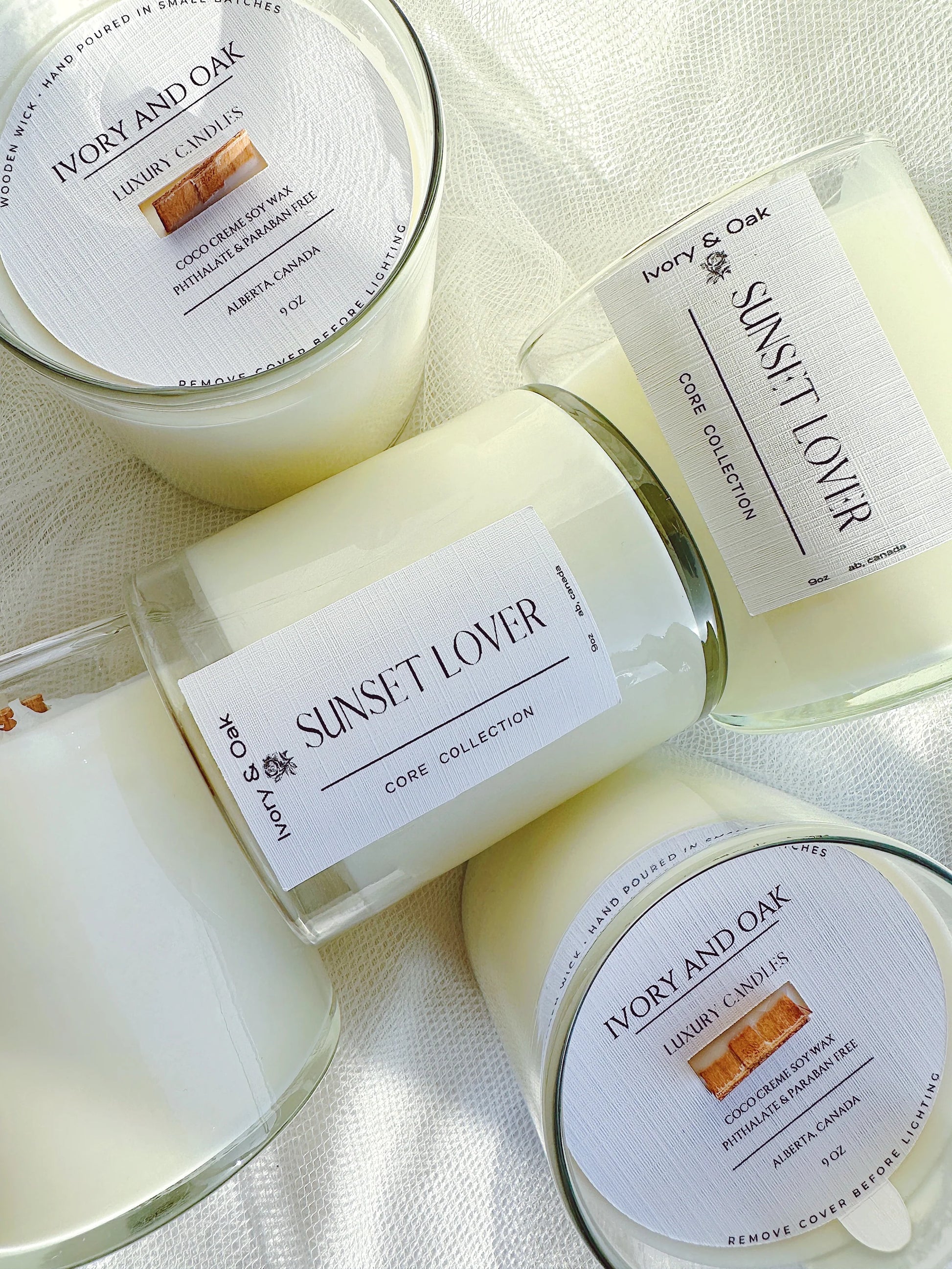 Ivory & Oak - 9oz Sunset Lover Candle