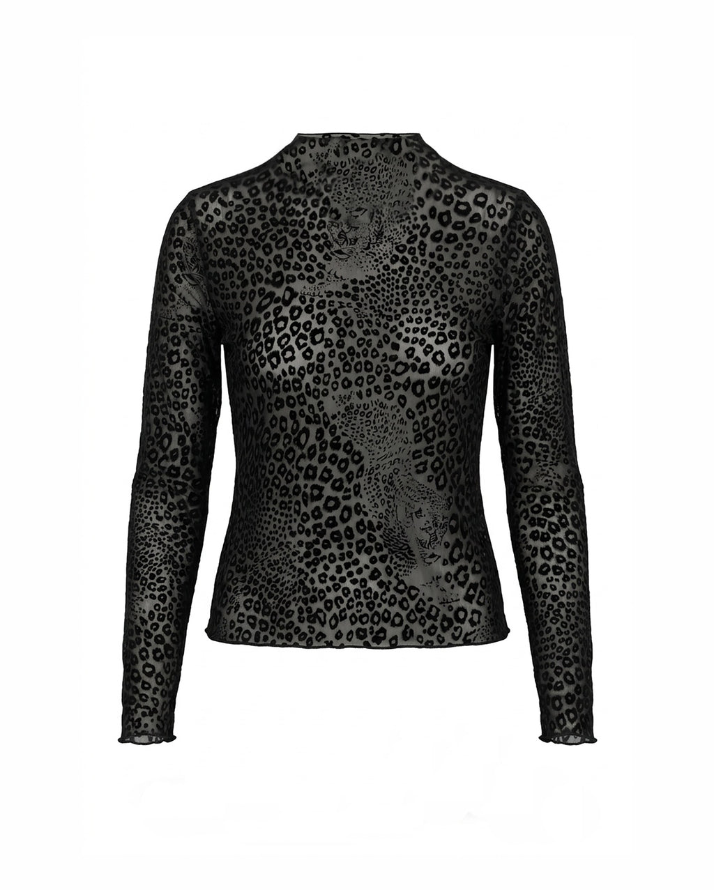 MOLLY BRACKEN Cheetah Mesh Top