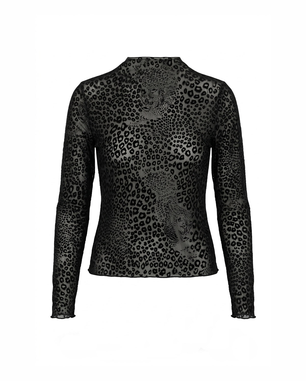 MOLLY BRACKEN Cheetah Mesh Top