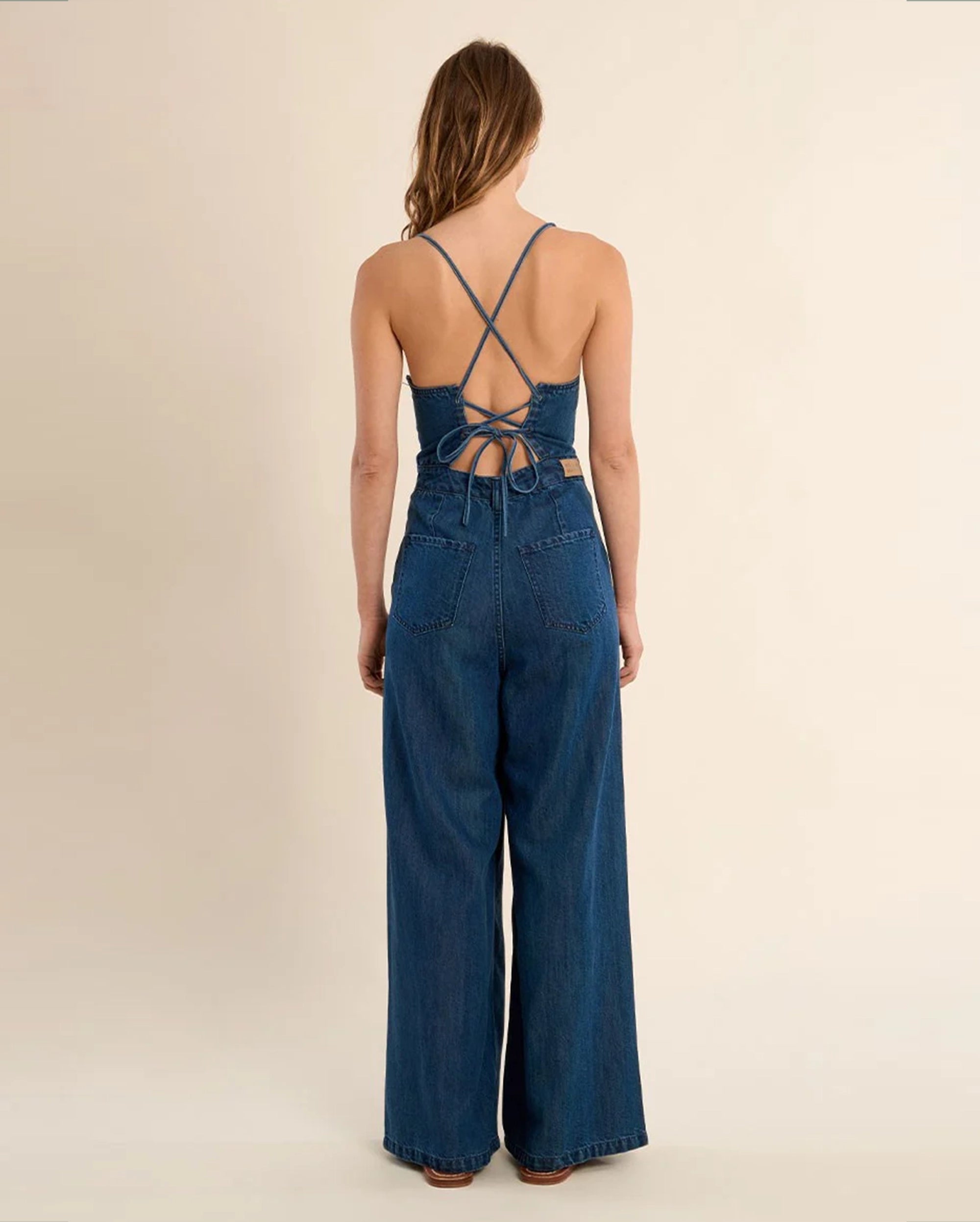 MOLLY BRACKEN Denim Jumpsuit
