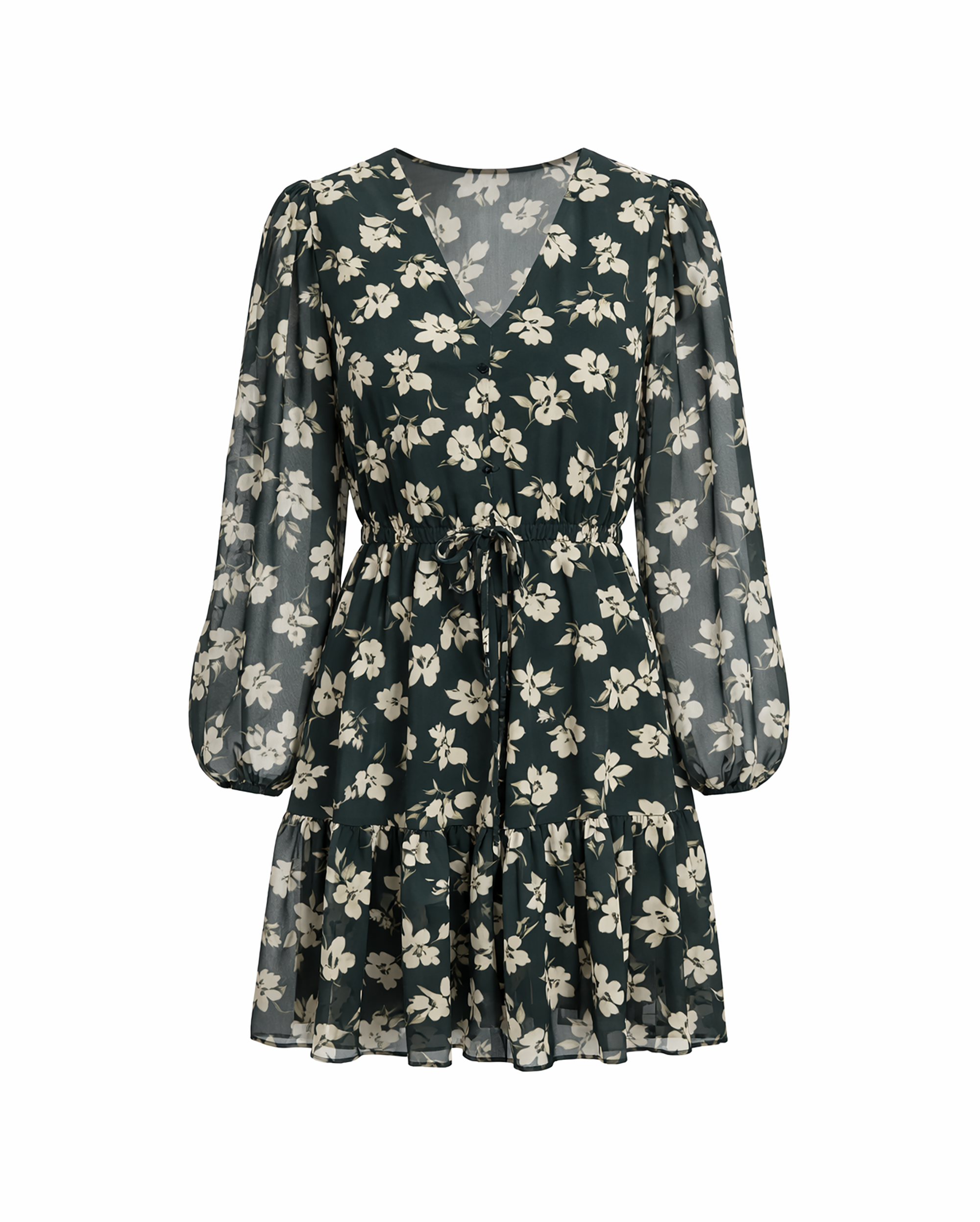 APRICOT Floral Chiffon Dress