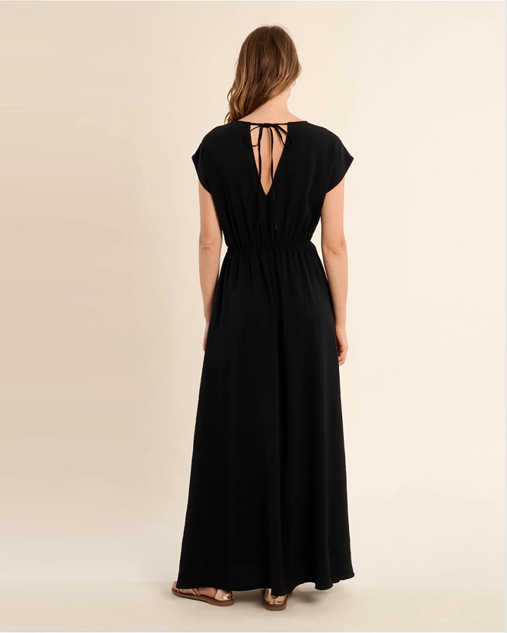 MOLLY BRACKEN V-Neck Maxi Dress