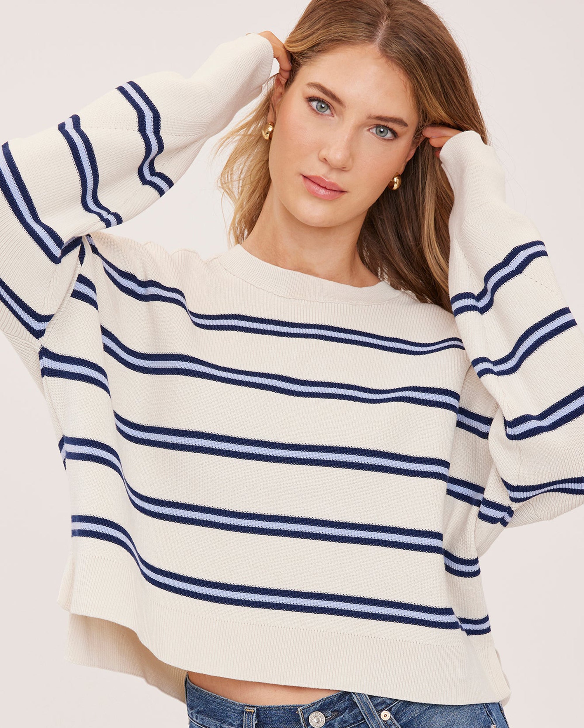 GENTLE FAWN Striped Echo Sweater