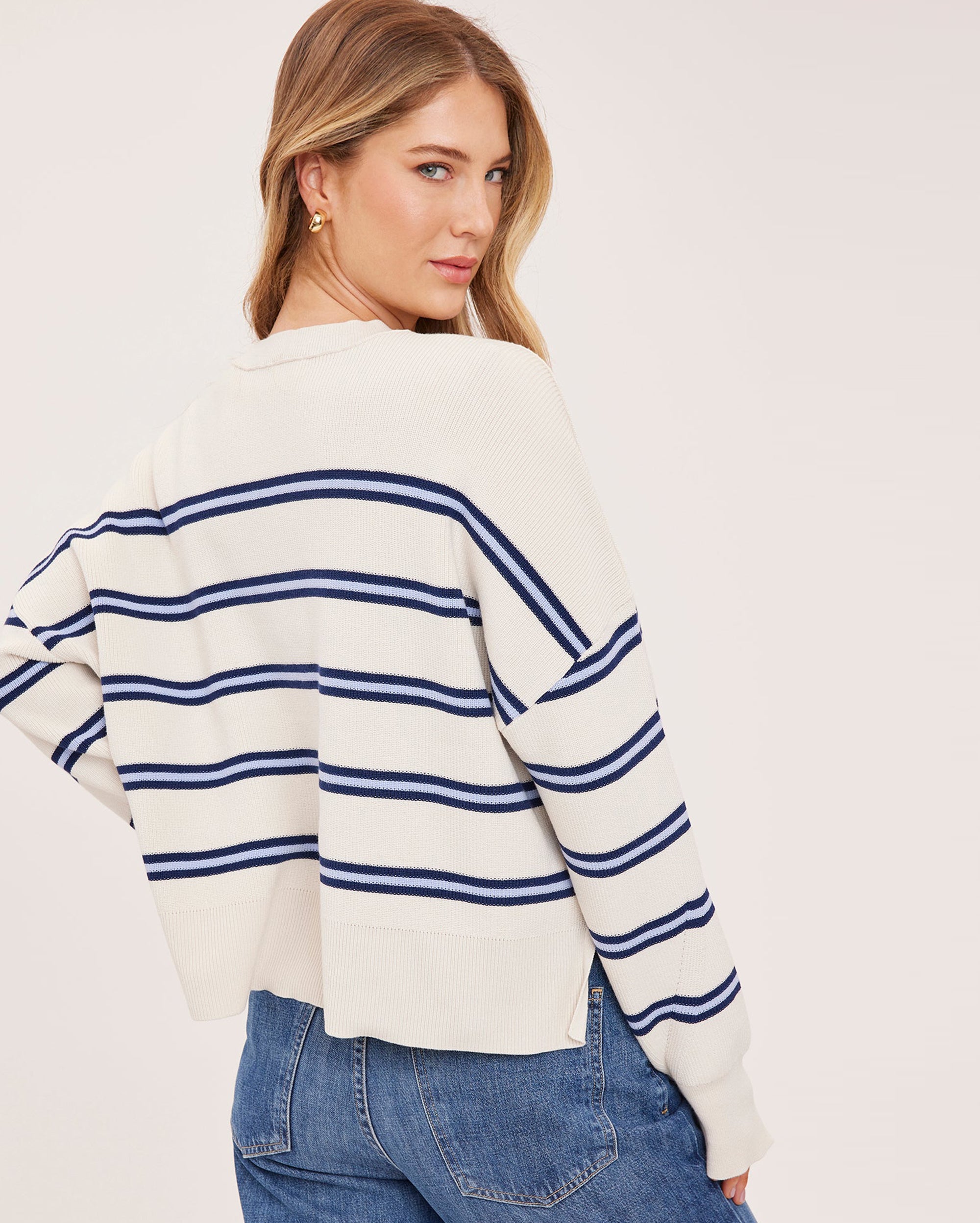 GENTLE FAWN Striped Echo Sweater