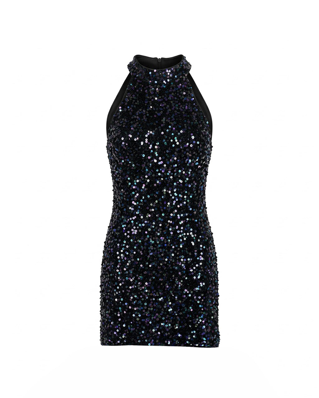 APRICOT Sequin Halter Dress