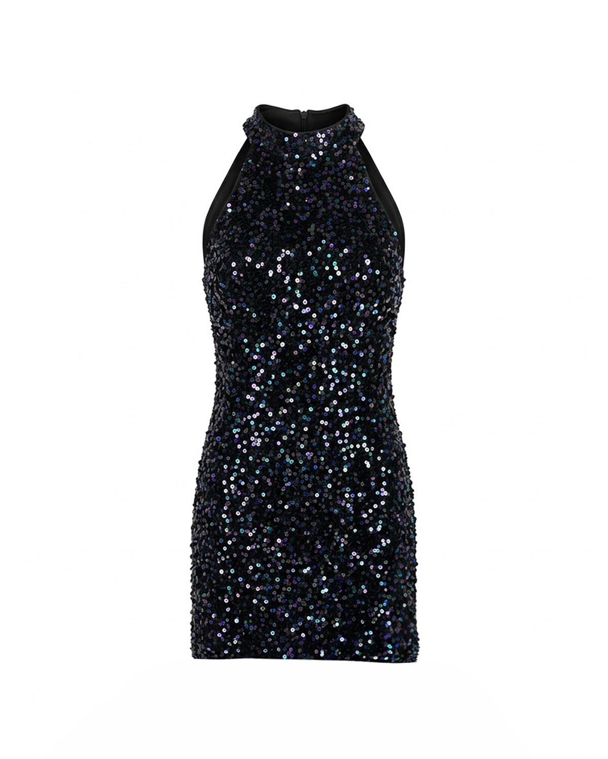 APRICOT Sequin Halter Dress
