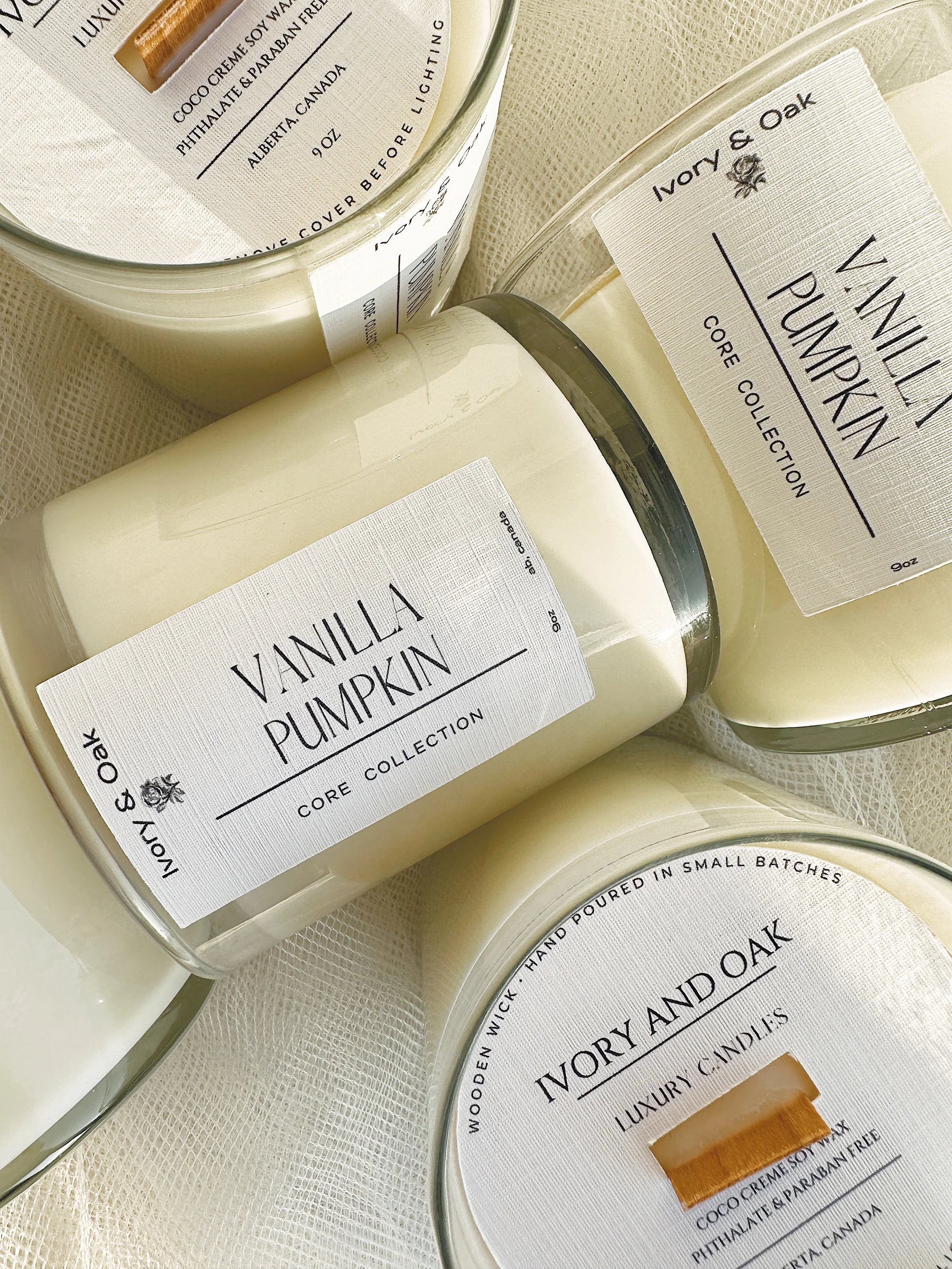 Ivory & Oak - 90z Vanilla Pumpkin Candle