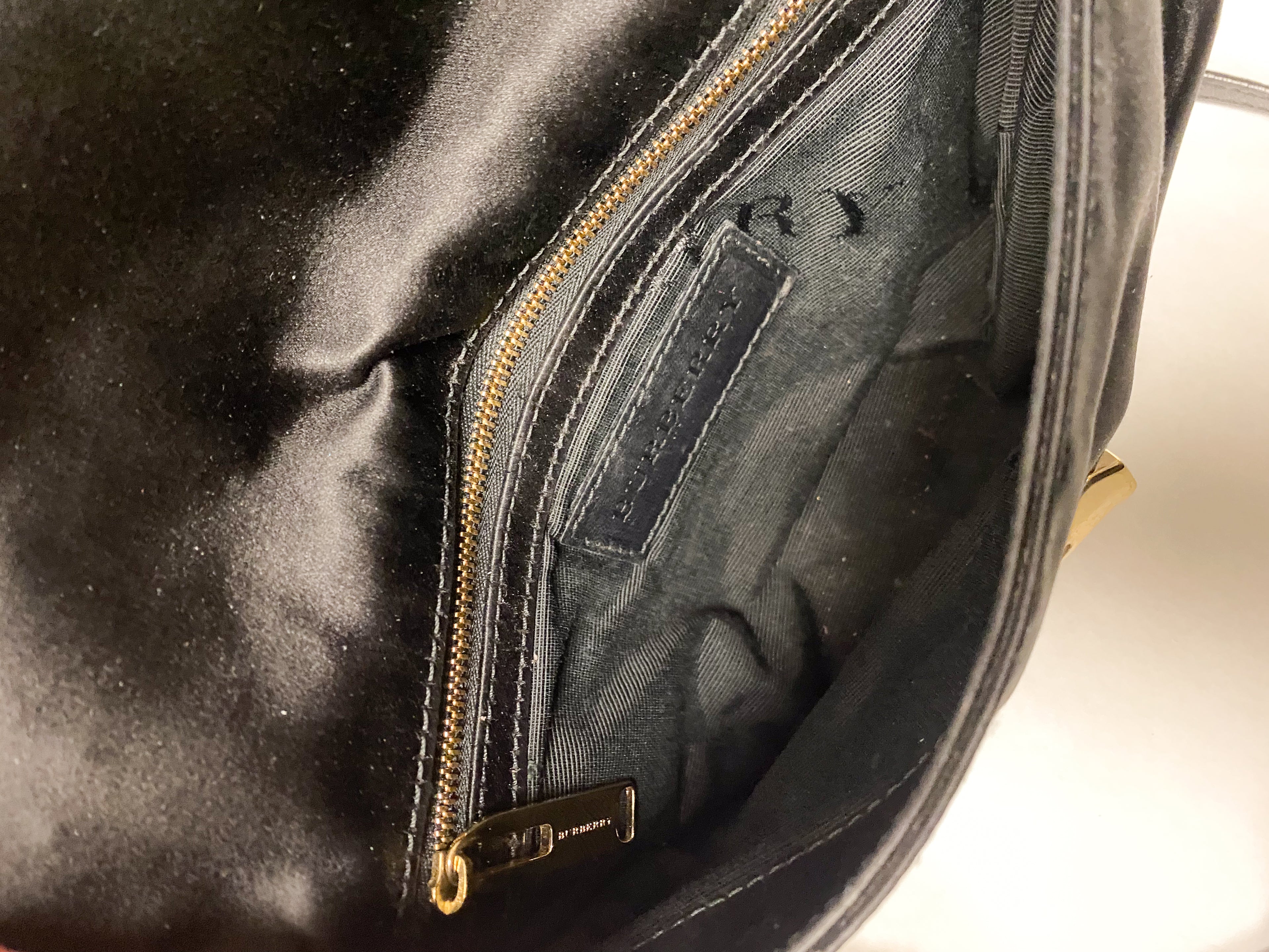 PRE OWNED - BURBERRY Heritage Satin Gems Small Mildenhall Clutch Bag