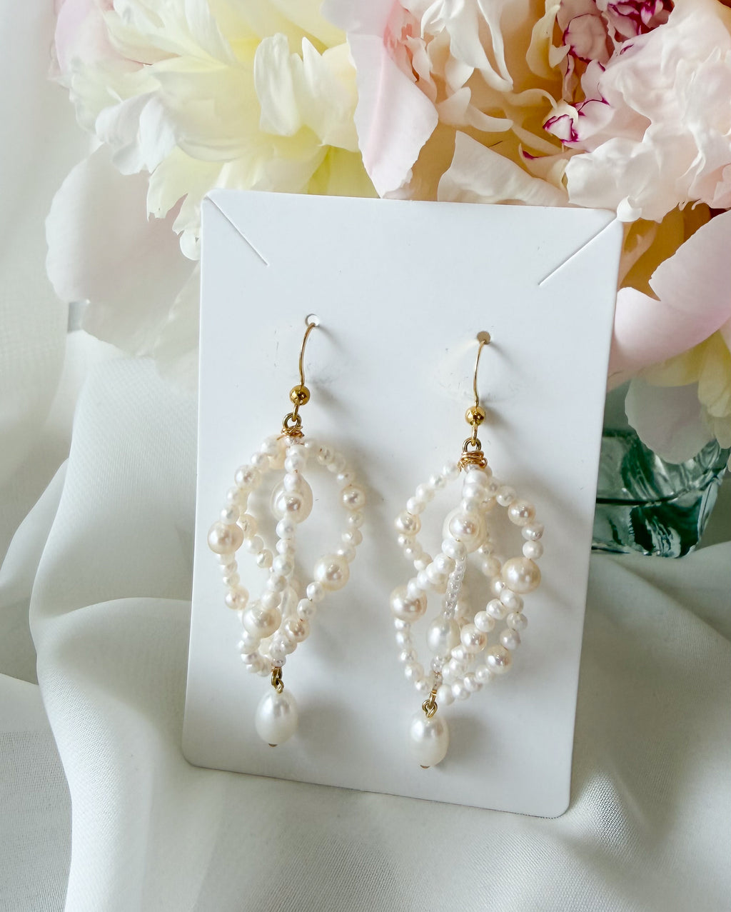 Blossom Beads Pearl Earrings
