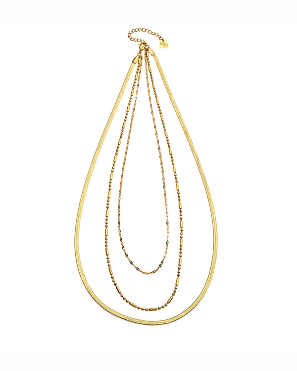 Iris Triple Layer Necklace